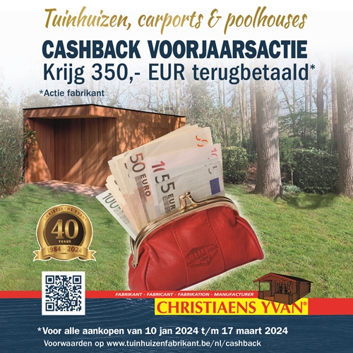 Actie Cashback 350 EUR