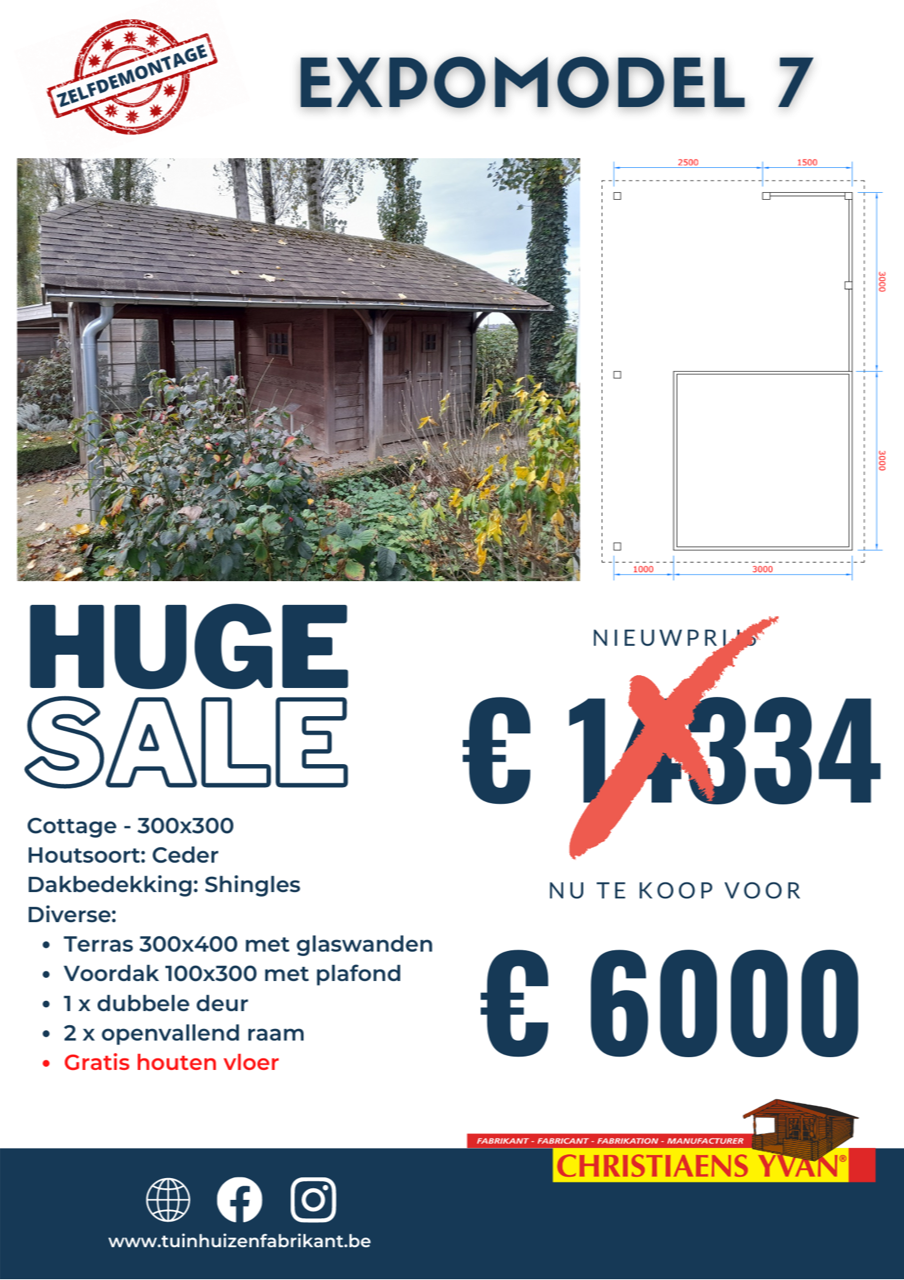 Uitverkoop Expomodel cottage 300x300